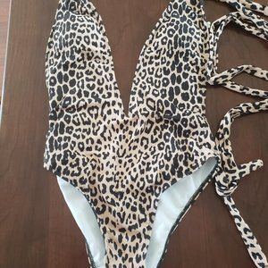 Sexy animal print bathing suit